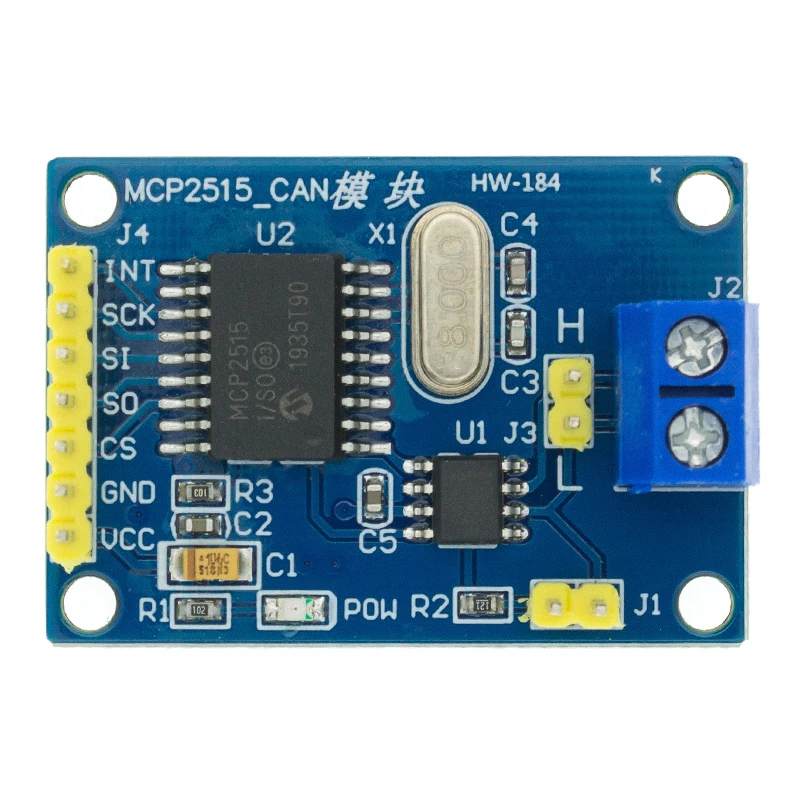 5 шт. MCP2515 CAN-шина модуля TJA1050 приемник SPI для 51 arduino Diy комплект MCU контроллер рычага |
