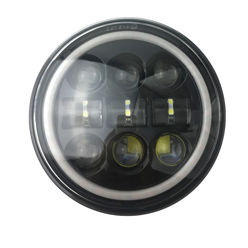 5 75 &quotсветодиодная фара для мотоцикла проектор 45 Вт светодиодная лампа Harley Sportster