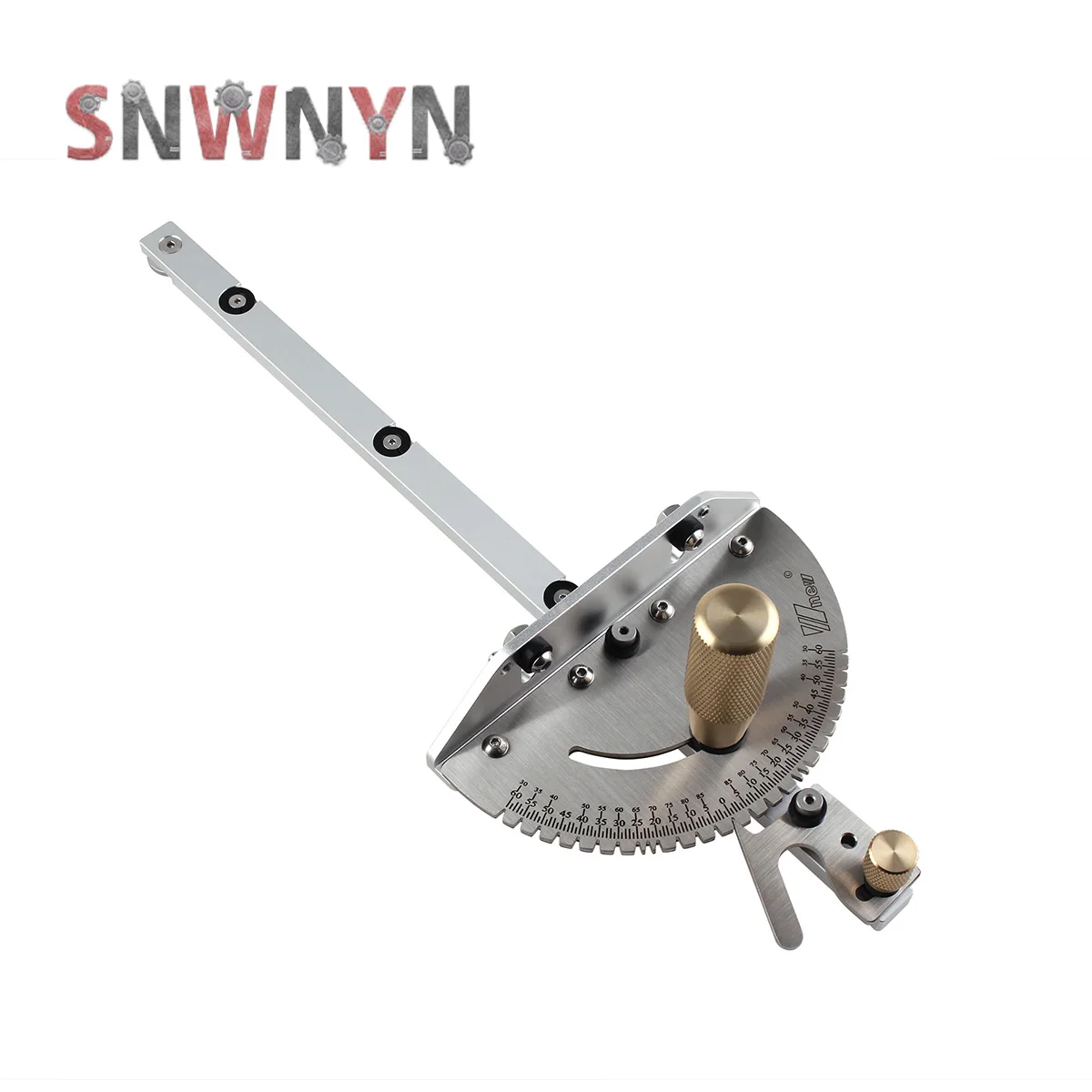 450мм деревообрабатывающий угольный угольник, тенонный забор T-образной дорожки, направляющий предохранитель для роутера / пилы, стола для мортизации и остановки щели.