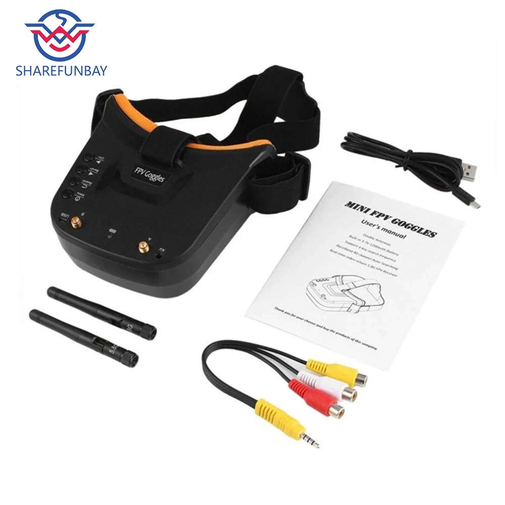 Hot New Products VR006 Goggles 3 Inch Screen Crossing Machine Airplane Model Video Glasses 5.8G DVR | Игрушки и хобби