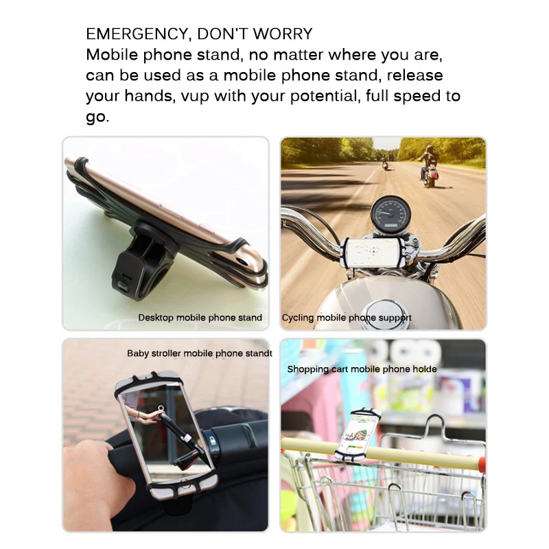 Для 4-6 дюймов смартфон велосипед мобильный телефон держатель Регулируемый для