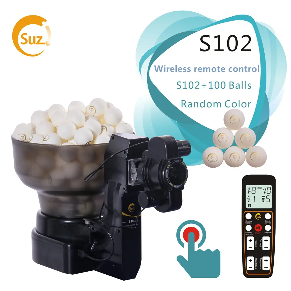 Робот для настольного тенниса пинг-понга мячей беспроводной пульт