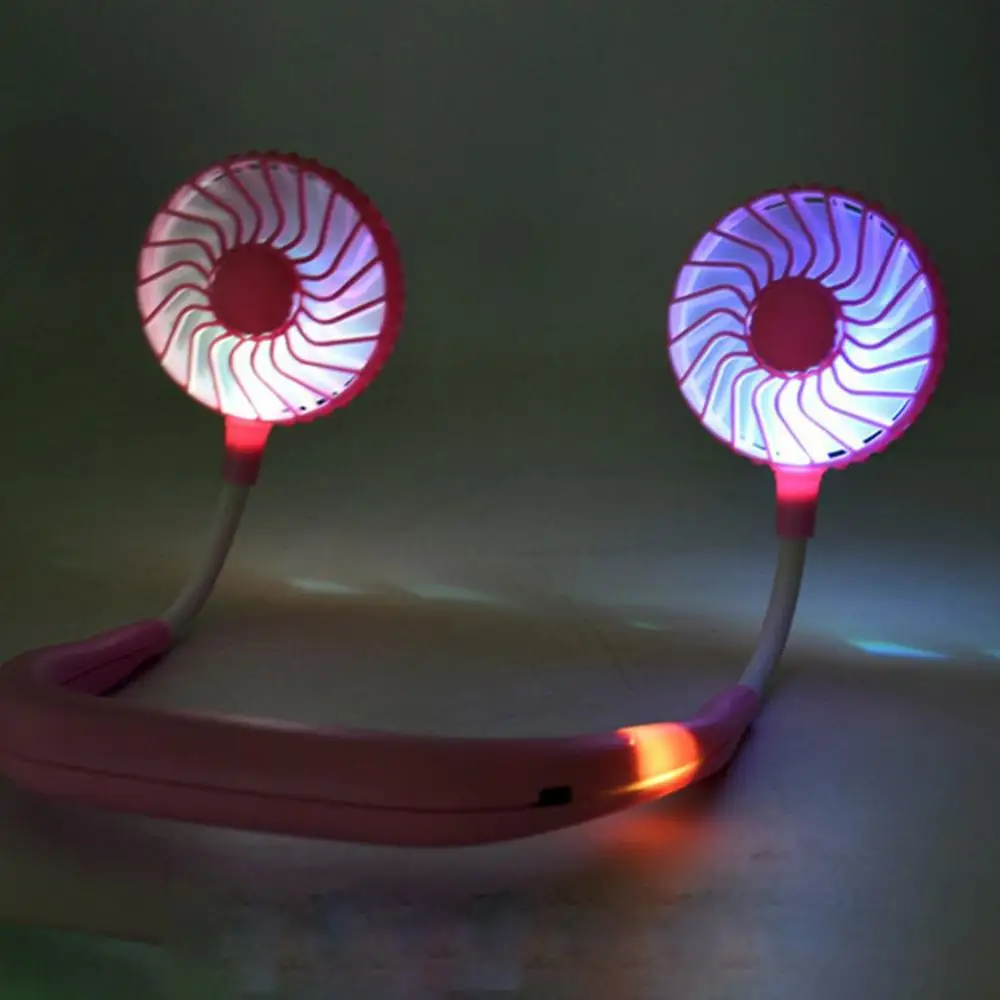 Portable Lazy Sports Fans Outdoor Wearable Hanging Neck Mini Fan Rechargeable USB Air Cooler For Activities | Компьютеры и офис