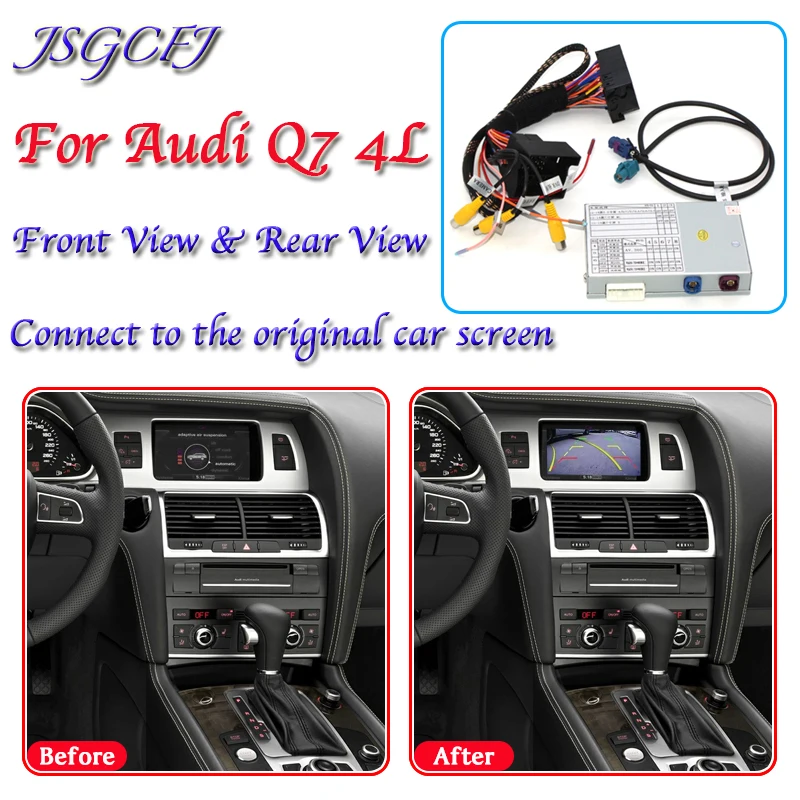 Спереди и сзади Камера для Audi Q7 4L 2005 ~ 2015 оригинальный адаптер Дисплей все