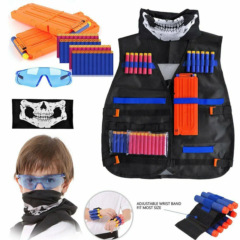2020 детей тактический жилет костюм комплект для Nerf N-Strike элитная Серия аксессуары