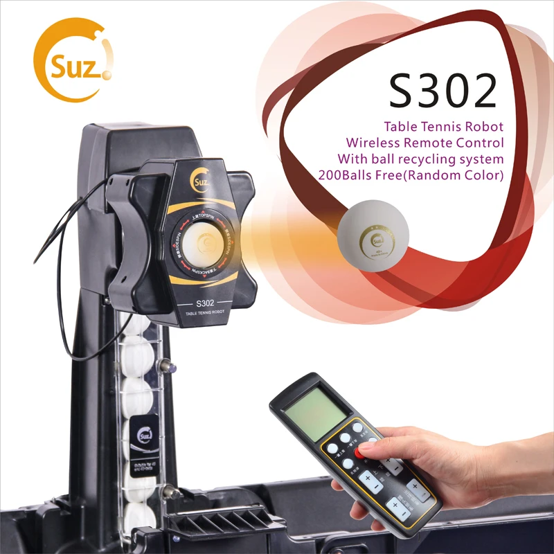 SUZ беспроводной пульт дистанционного управления робот для настольного тенниса