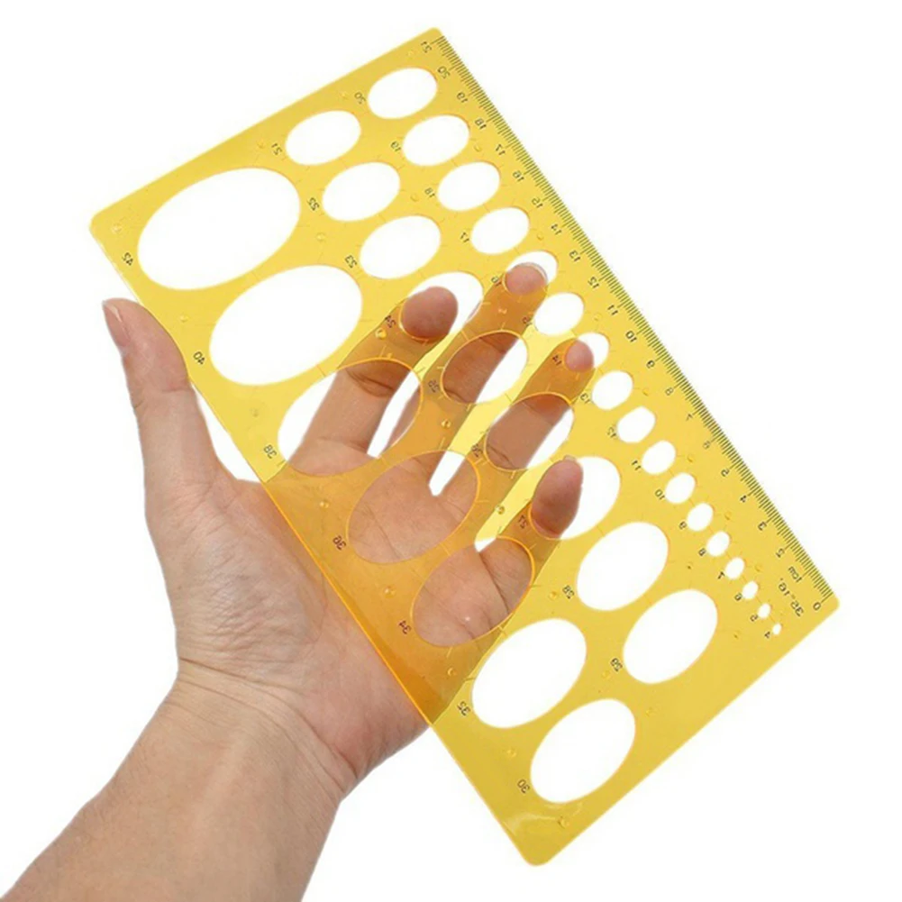 21cm/25cm Ellipse Drafting Drawing Stencil Mechanical Ruler Oval Round Template | Канцтовары для офиса и дома