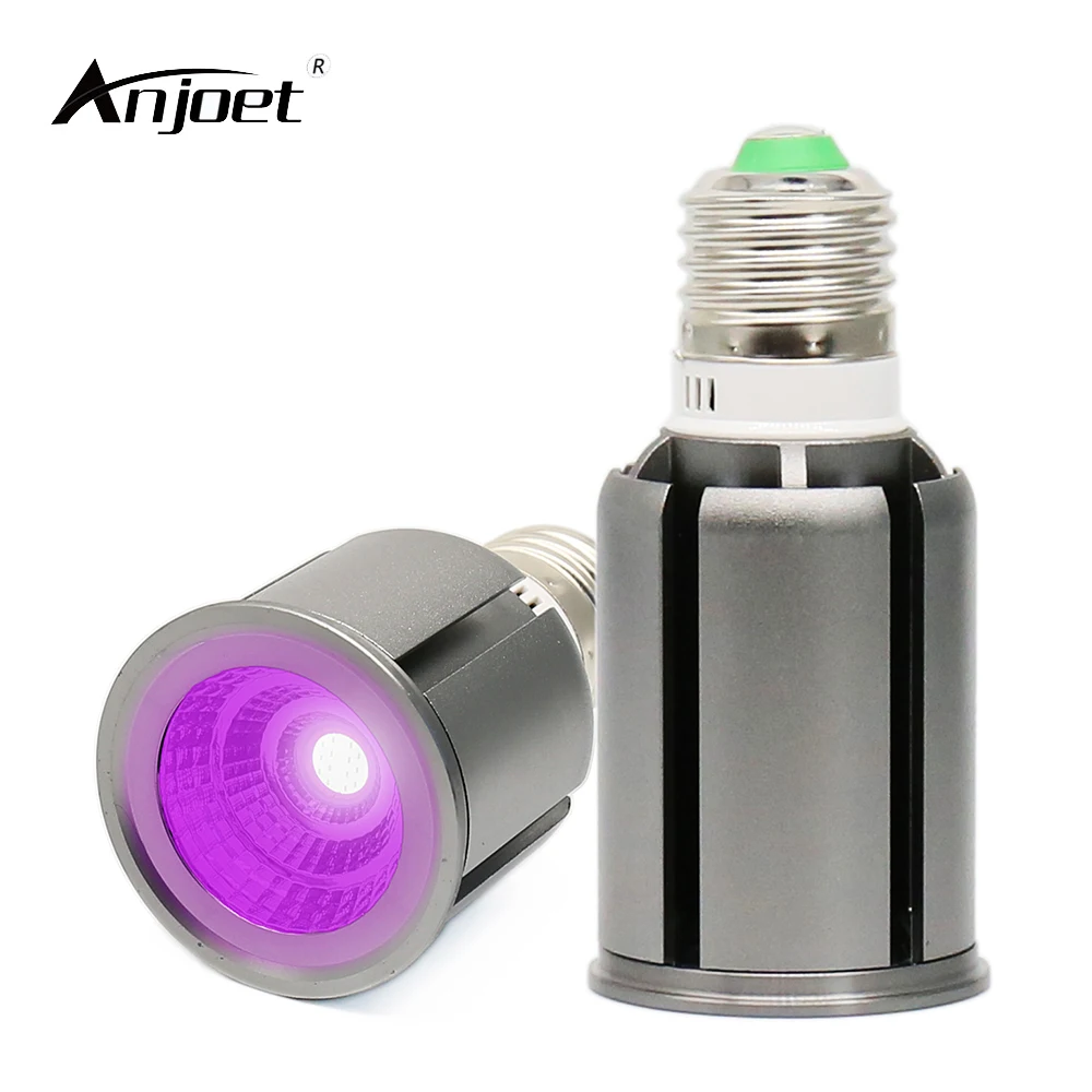 ANJOET Ultraviolet Bulb 8W 12W UVA Level 395nm UV Lamps 85-265V LED Fluorescent Blacklight Party Neon Glow | Лампы и освещение