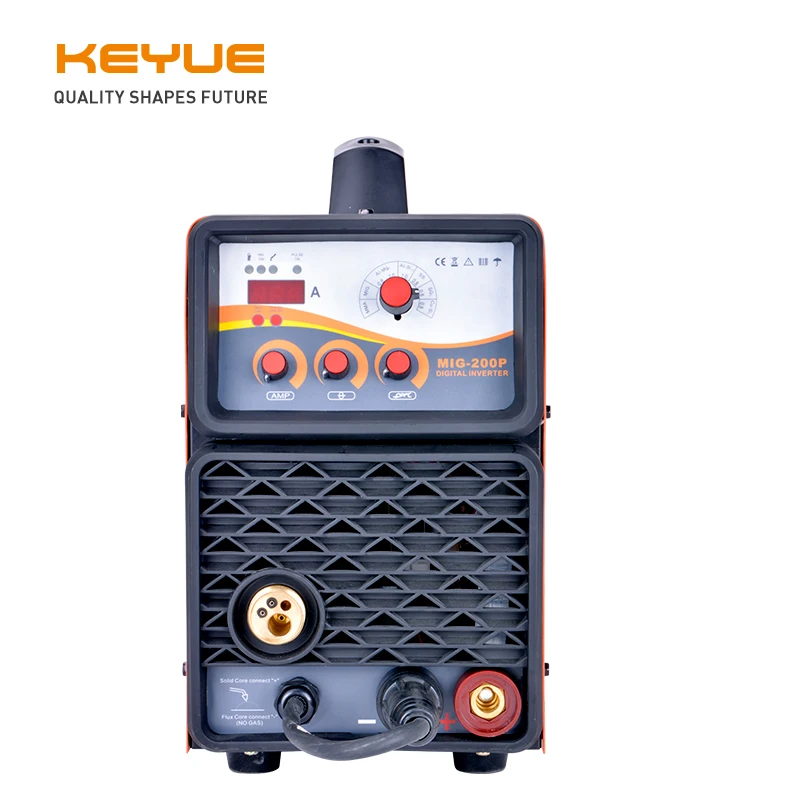 KEYUE MIG 200P портативный инвертор Synergy цифровой сварочный аппарат алюминиевый MAG TIG ARC