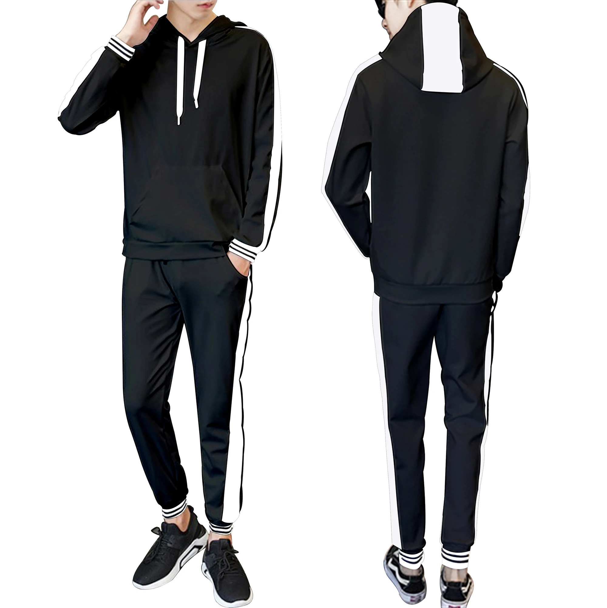 Лоскутный мужской спортивный костюм спортивная одежда осенний комплект с