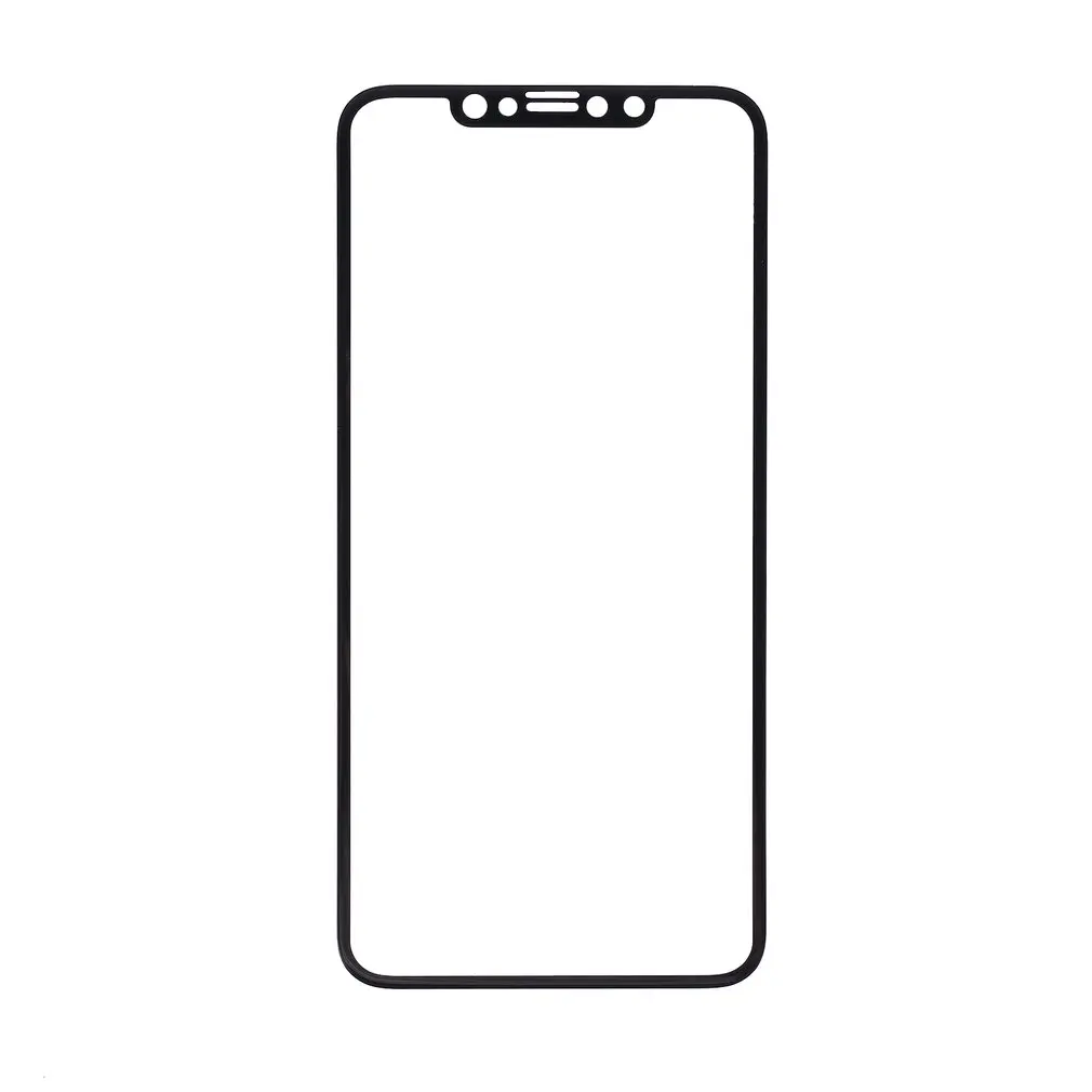 3D мягкий край черная стальная пленка защита от царапин стеклянная 9H Peep-Proof для iPhone