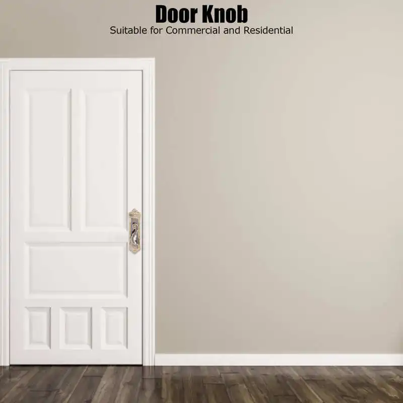 Замок ручки двери с бесшумным подшипником, безопасный рычаг, перекидной механизм, европейский стиль комнаты с ключами.