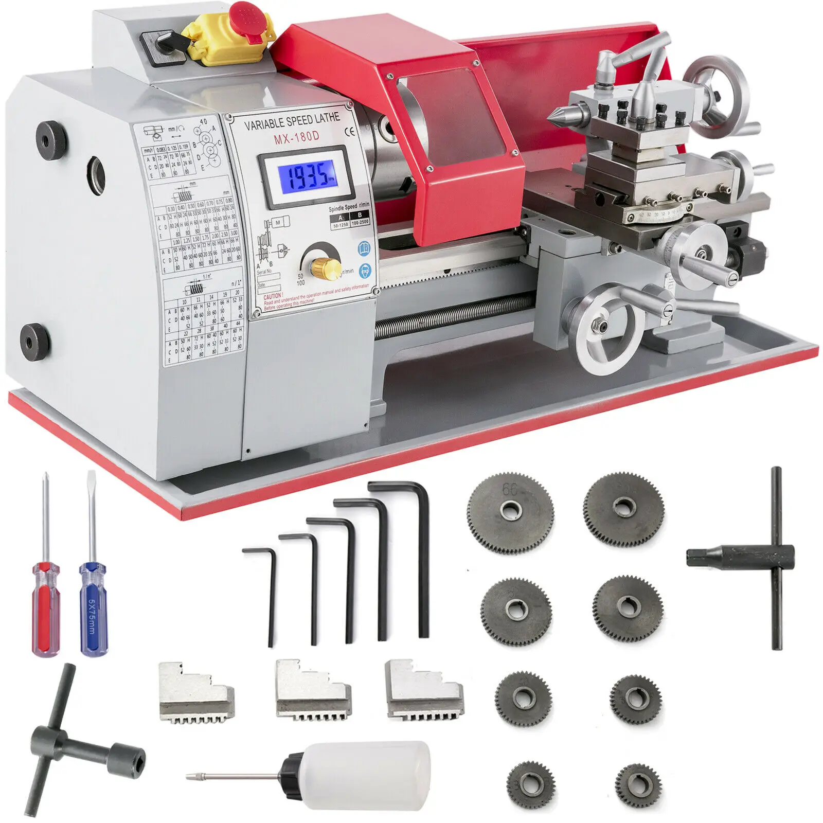 2500 об/мин автоматический фрезерный 600 Вт мини токарный станок для обработки