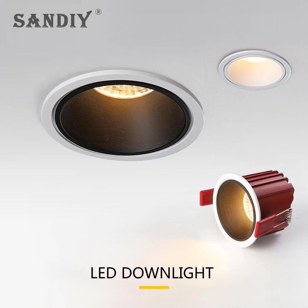 Светодиодный светильник SANDIY встроенный потолочный Точечный лампа для гостиной