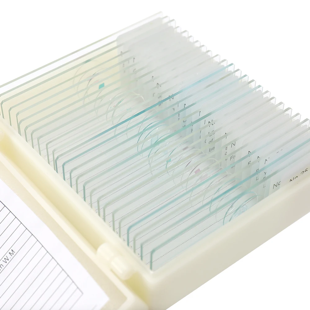 25 шт./компл. образец биологического стекла подготавливаемый базовый фотоэлемент