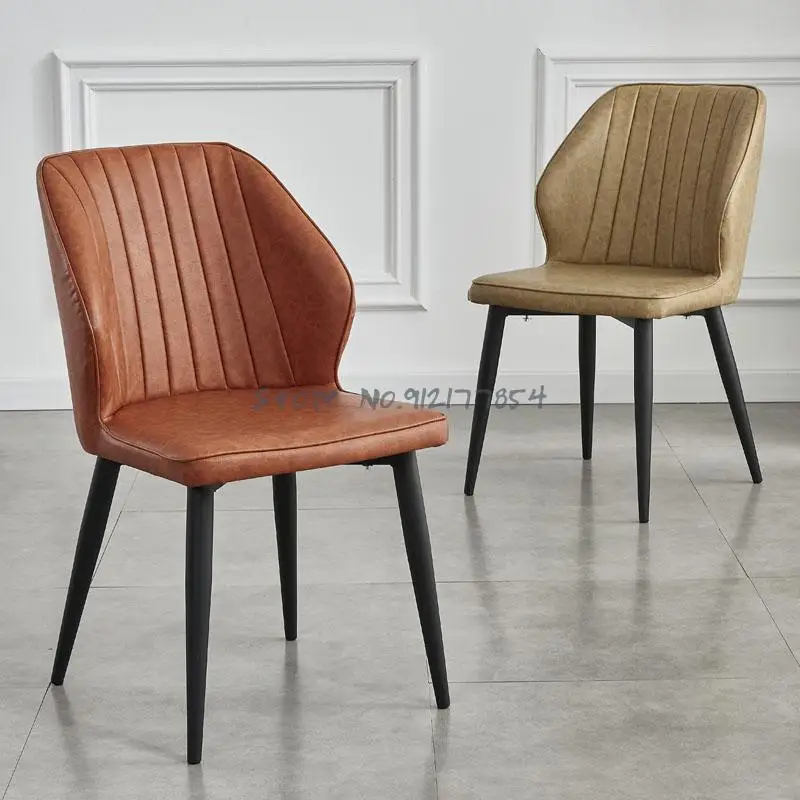 Итальянский минималистичный обеденный стул домашний современный со спинкой