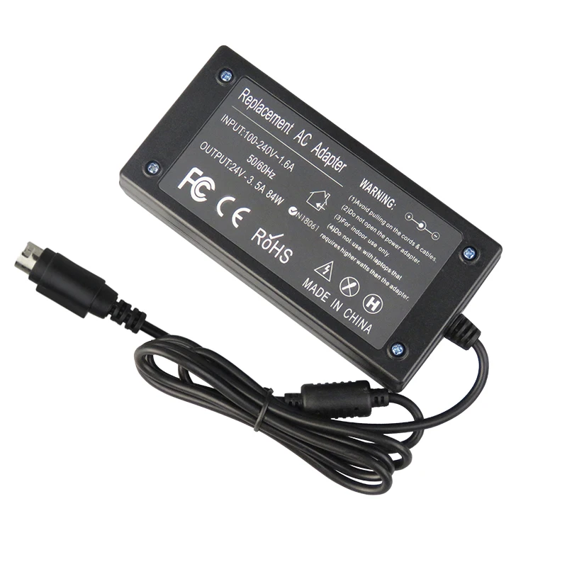 Zoolhong Factory Direct 24 В 3 5 А 84 Вт Зарядное устройство с 3-контактным наконечником Адаптер