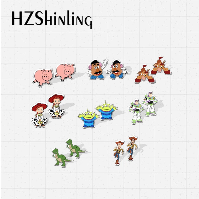 Серьги-гвоздики из эпоксидной смолы и акрила 2021 | Украшения аксессуары