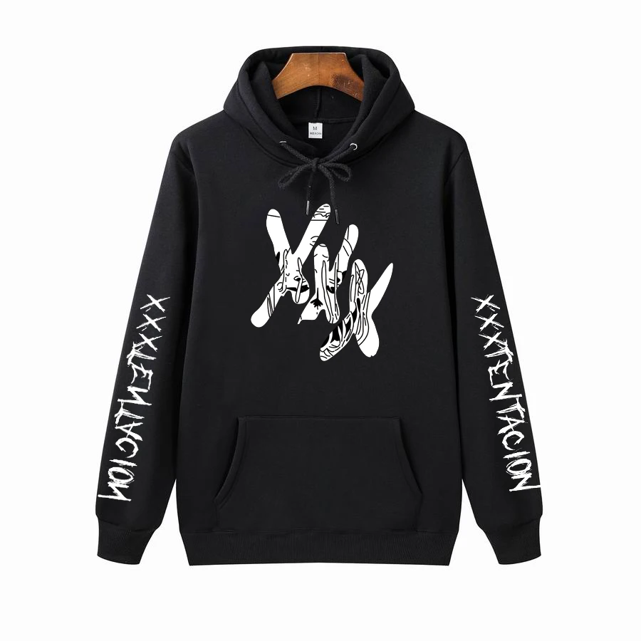 Осенне-зимние мужские новые модные толстовки с надписью XXXtentacion повседневные