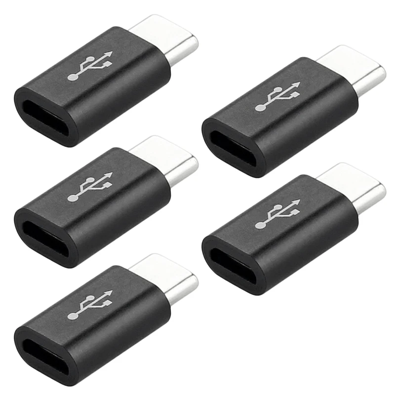5 шт. изысканный маленький микро-адаптер для зарядки данных типа C USB 3 1 Удобный