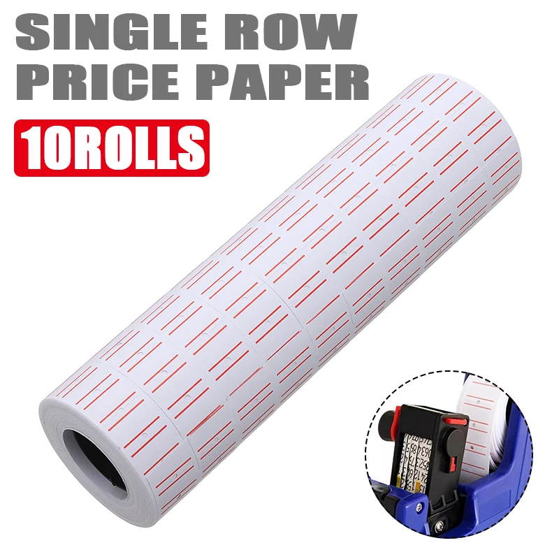 10 рулонов/комплект 21*12 мм белый ценников ярлыки 8000 шт. самоклеющиеся