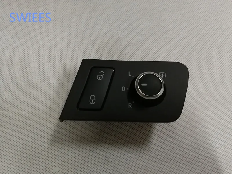 SWIEES VW Touran Caddy Wing Mirror Switch Exterior RearView Adjust Knob Folding Heating Function 1TD 959 565 A 552A | Автомобили и
