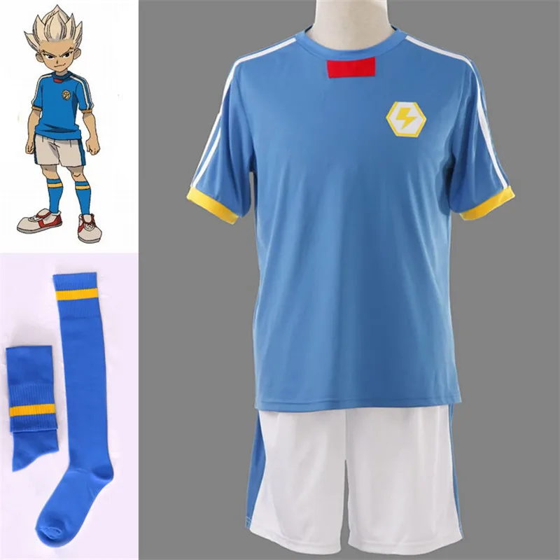 Inazuma Eleven Косплей гуендзи шууя Футбольная форма рубашка Джерси Шорты Хэллоуин