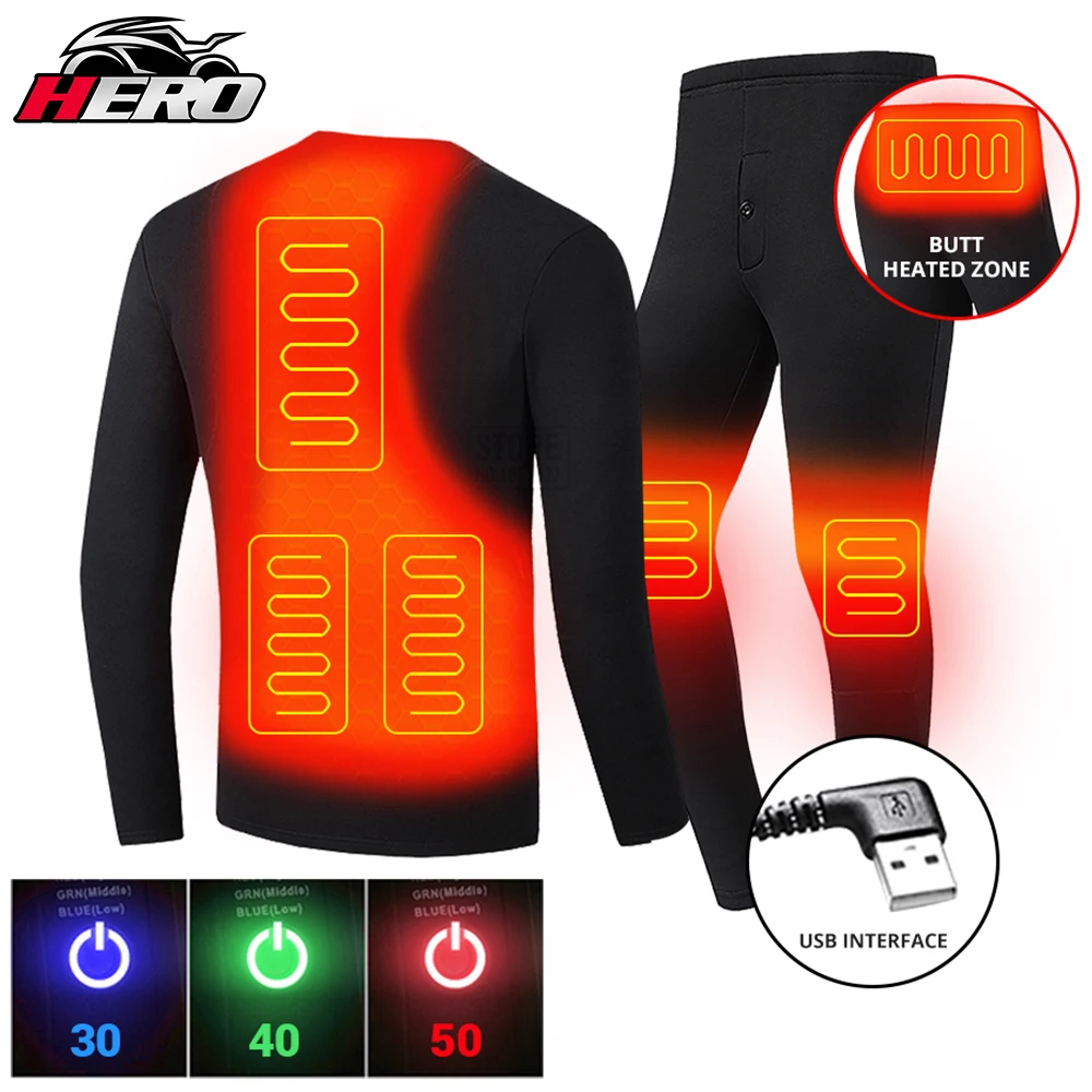 Мотоциклетная куртка с подогревом для мужчин и женщин зимний комплект