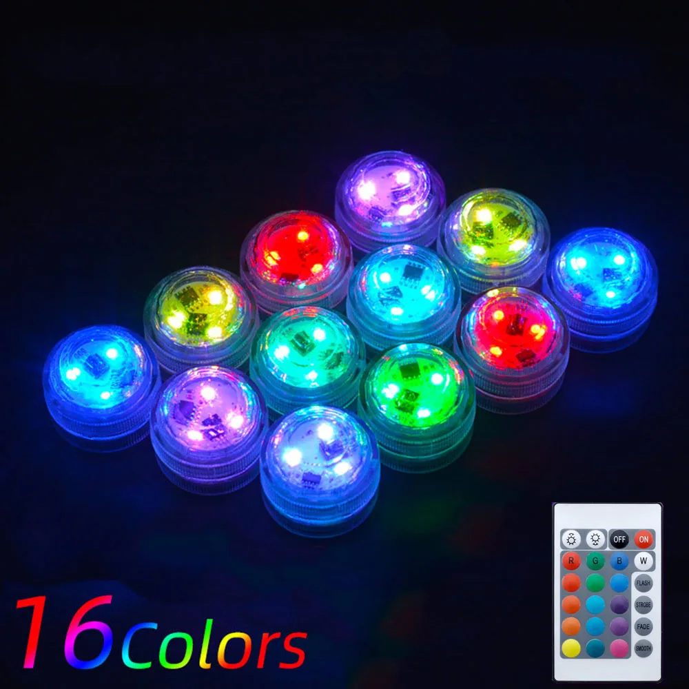 Погружной подводный светсветильник льник с пультом 24 клавиши IP68