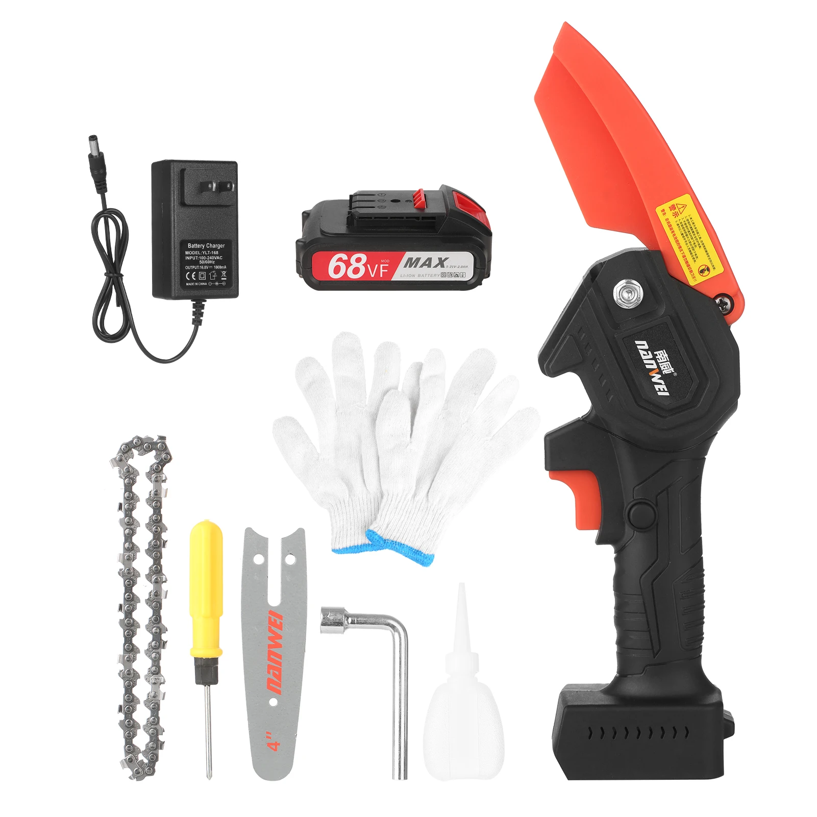 Миниатюрная беспроводная бензопила садовый инструмент для резки дерева