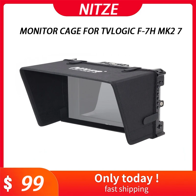 Nitze клетка для монитора ТВЧ флэш-памяти mk2 7 с HDMI-кабелем и детской блендой