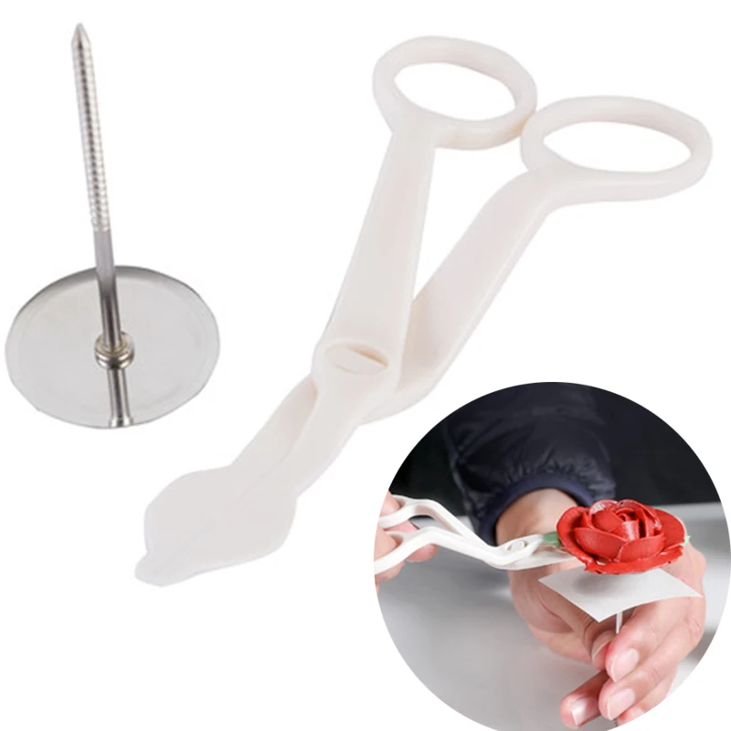 2 шт. трубопроводов цветок ножницы + ногтей глазурь испечь торт украшения кекс