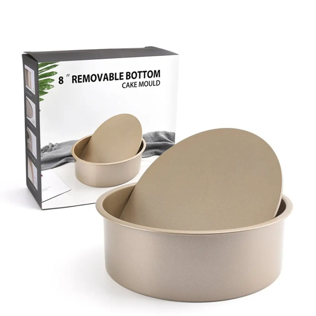 8-дюймовая антипригарная круглая форма для выпечки торта Оловянная кастрюля