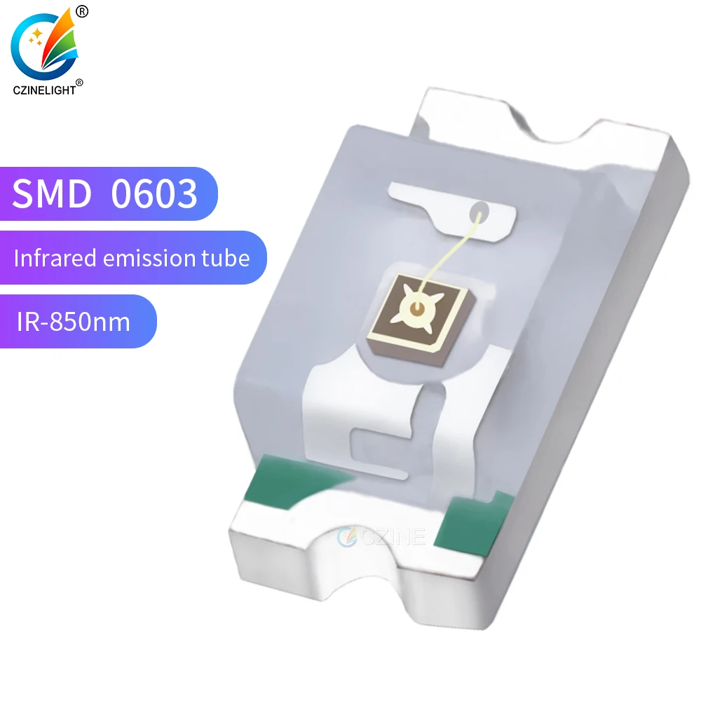 4000 шт./пакет Czinelight Бренд продажи 0603 инфракрасного излучения 850nm трубка ИК-диод