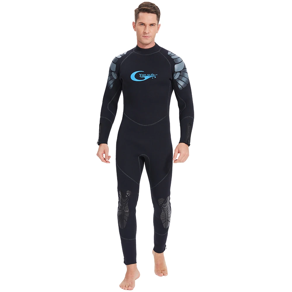 Гидрокостюм YONSUB Neoprene Scuba 5MM Man для серфинга, подводной охоты и плавания, черный YW5001.