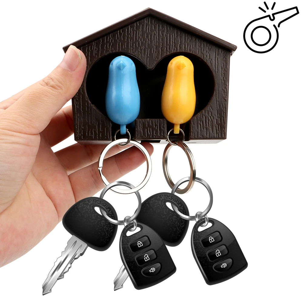 Органайзер для ключей двойной Птичье гнездо Воробей Дом брелок вешалка