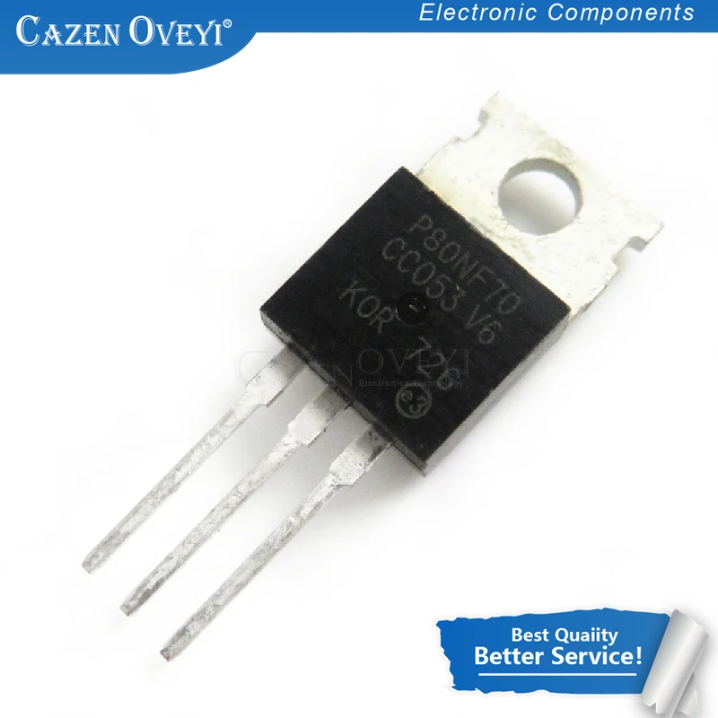 10 шт./лот STP80NF70 P80NF70 80NF70-220 новый оригинальный в наличии | Электронные компоненты и