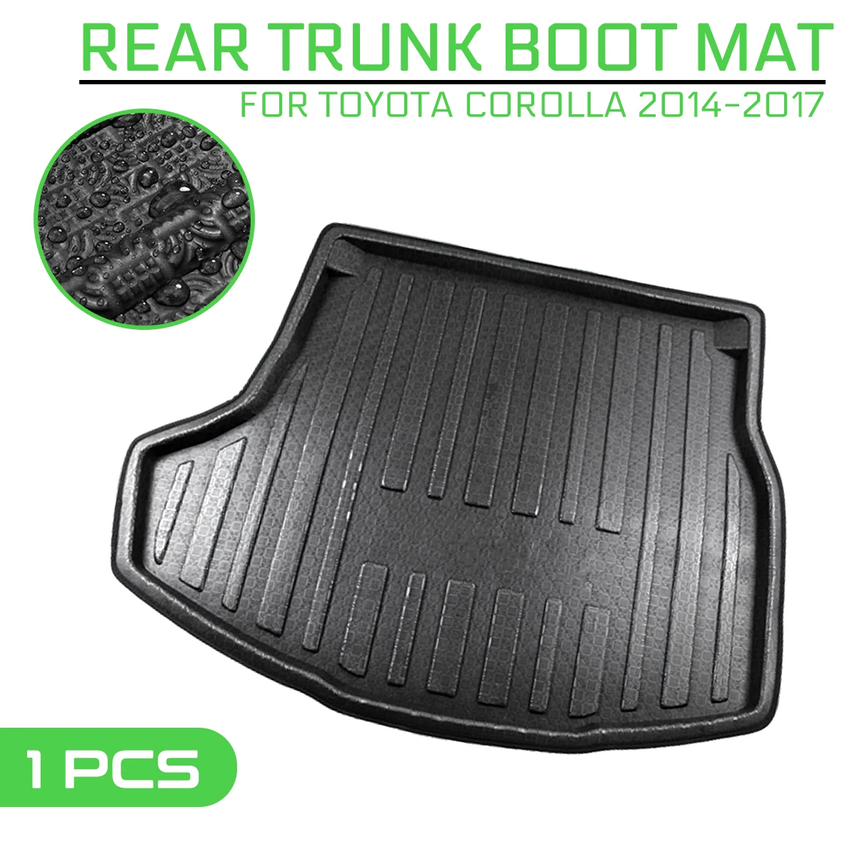 Для TOYOTA COROLLA 2014 2015 2016 2017 автомобильный напольный коврик ковер задний багажник