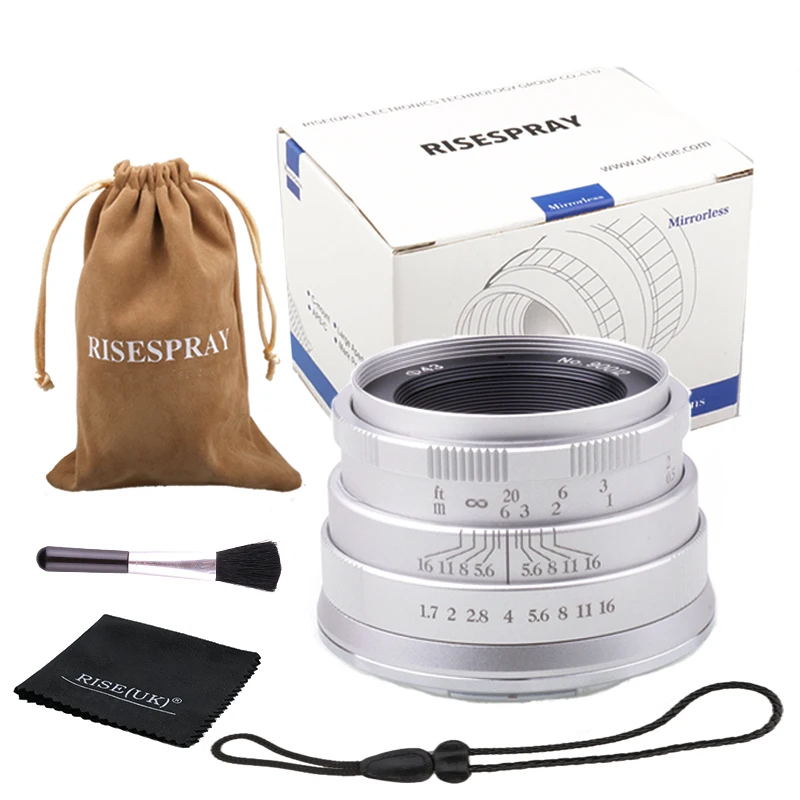 Объектив для камеры risepray 35 мм f1.7 объектив с фиксированным фокусом Canon крепление