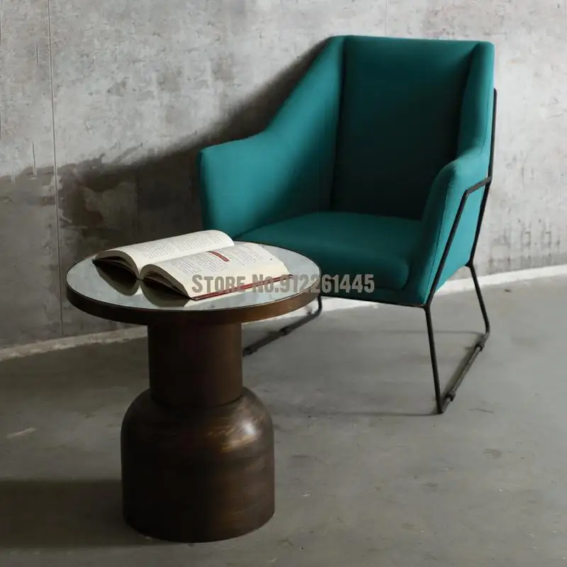 Античный медный светлый роскошный индустриальный Железный зеркальный