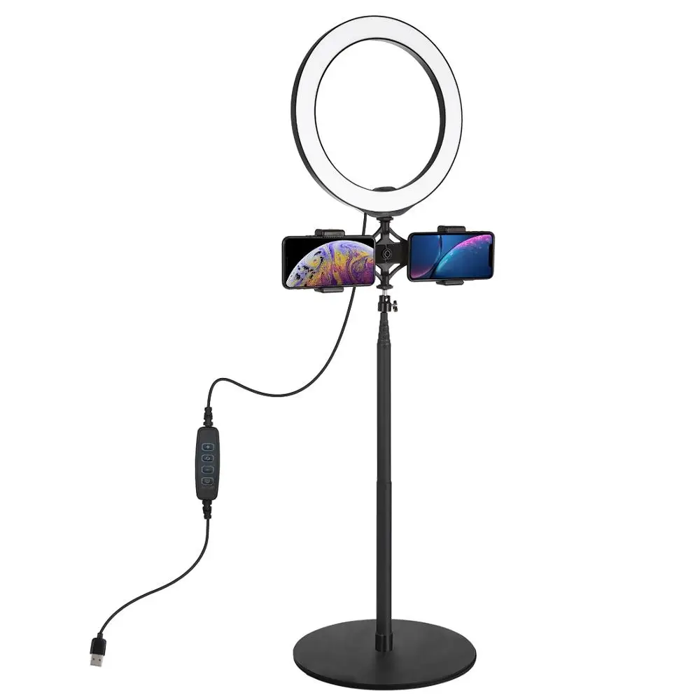 Настольное крепление PULUZ с круглым основанием 140 см + двойной кронштейн для