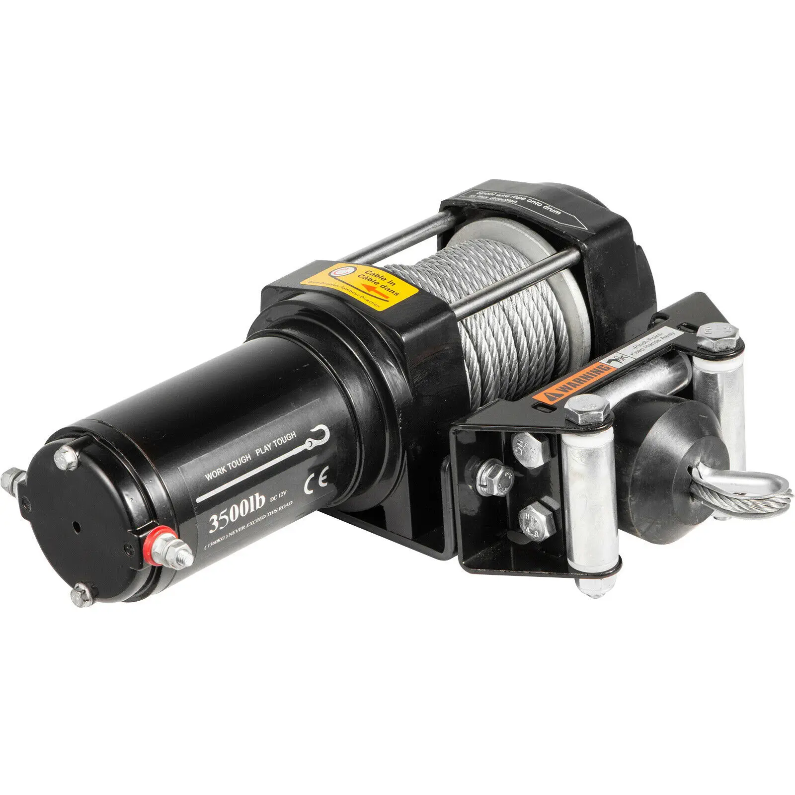 Лебедка электрическая 12 В 3500 фунтов с европейской вилкой пультом дистанционного