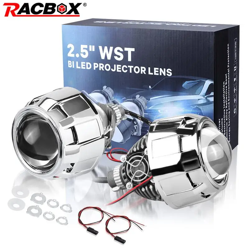 Линзы Bi LED для мини-проектора 2 5 дюйма линзы фар H7 H4 9005 HB3 9006 HB4 ближнего/дальнего