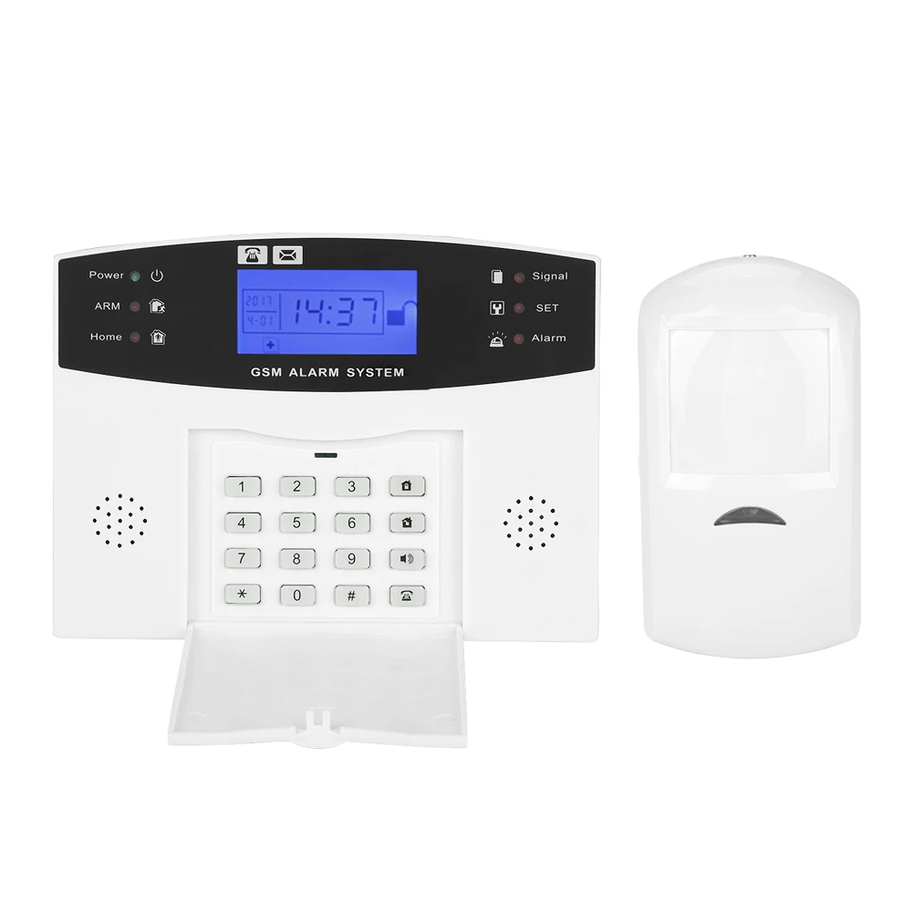Smart 433MHz Wireless Home Security GSM Alarm System Intercom for iOS Android APP Remote Control EU Built-in intercom speaker |