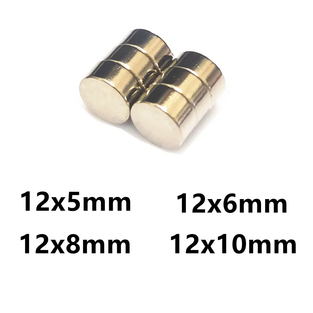 Магнит NdFeB 12*5 12*6 12*8 12*10 N35 круглый неодимовый магнит для динамиков 10 20 50 шт./лот -