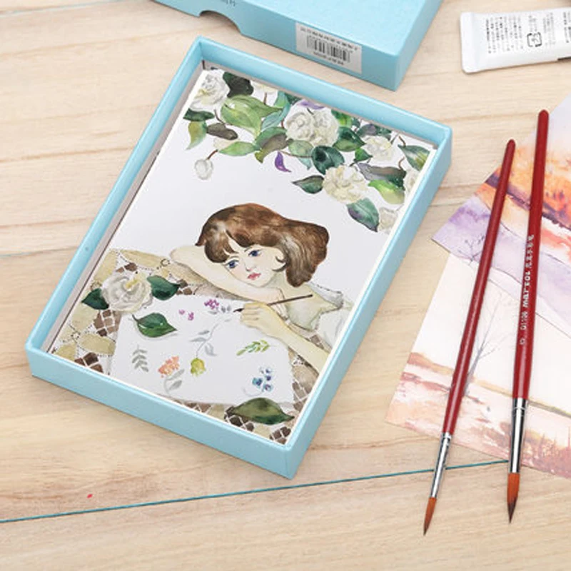 Открытка сделай сам Акварельная 300 г ТОЛСТАЯ Бумага Из Хлопчатобумажной массы