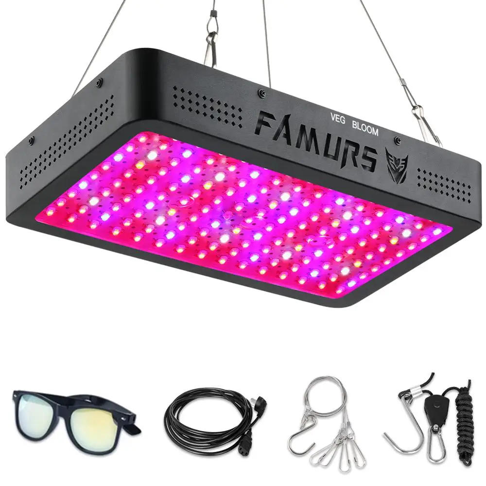 Светодиодная лампа Famurs 1500 Вт полный спектр тройная микросхема для теплицы