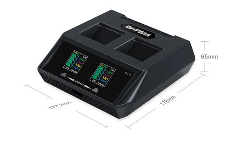 Бесплатная доставка зарядное устройство EV-PEAK DY3 для YUNEEC H480 Typhoon H Battery RC FPV