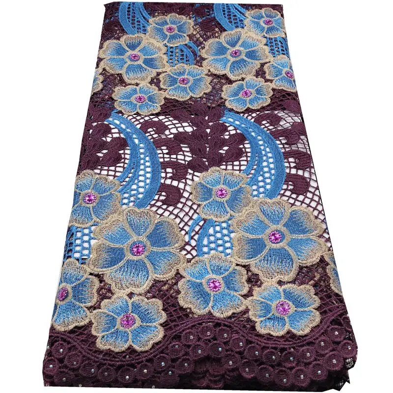 3 мелодии гладкий хлопковый гипюр кружевной шнур в африканском стиле швейцарская