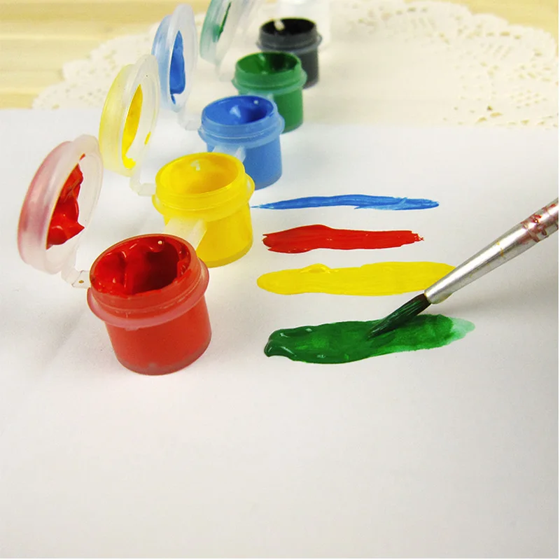 6/12 цветов акриловая краска набор 3 мл Сделай Сам граффити пигмент с крючком линия